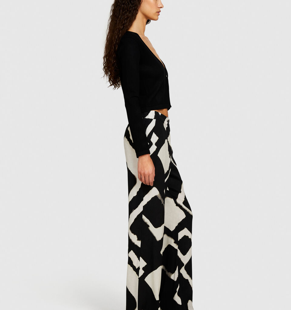 Seamless cropped cardigan - women's cardigans - Black | Sisley image number 2